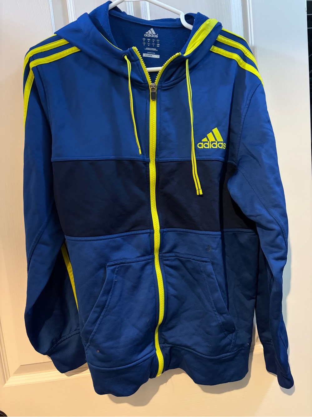 adidas Blue Full-Zip Jacket - MEDIUM